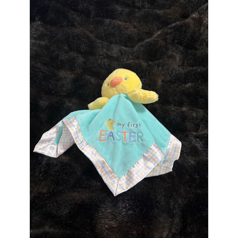 Magic Years Duck Rattle Lovey MY FIRST EASTER Security Blanket  13"